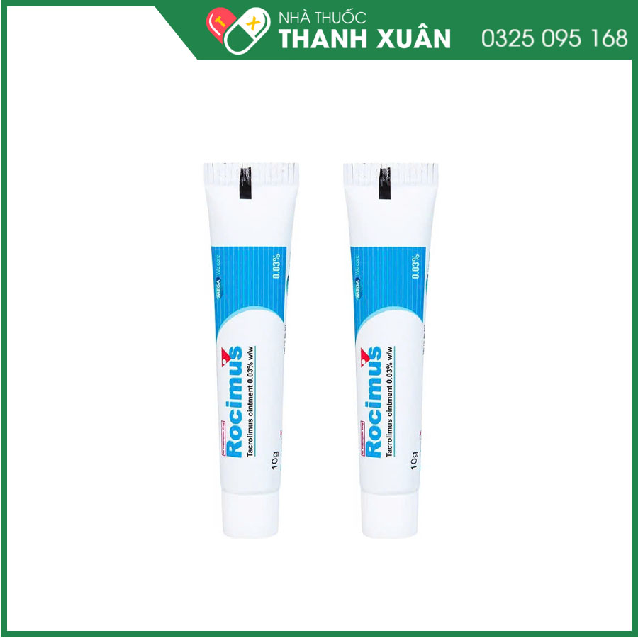 Rocimus 0.03% điều trị bệnh ngoài da do yếu tố miễn dịch, viêm da cơ địa